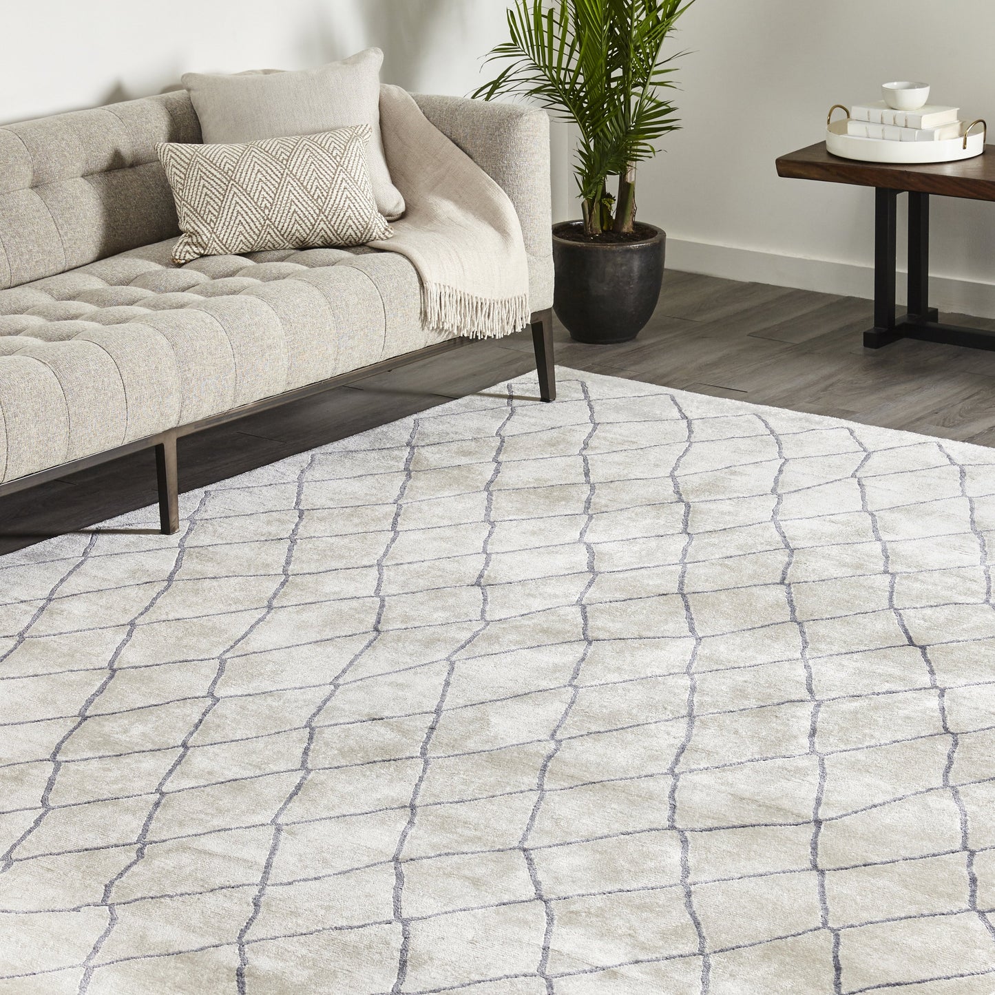 Moroccan, Hand Knotted Area Rug