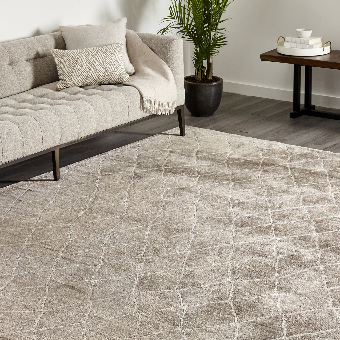 Moroccan, Hand Knotted Area Rug