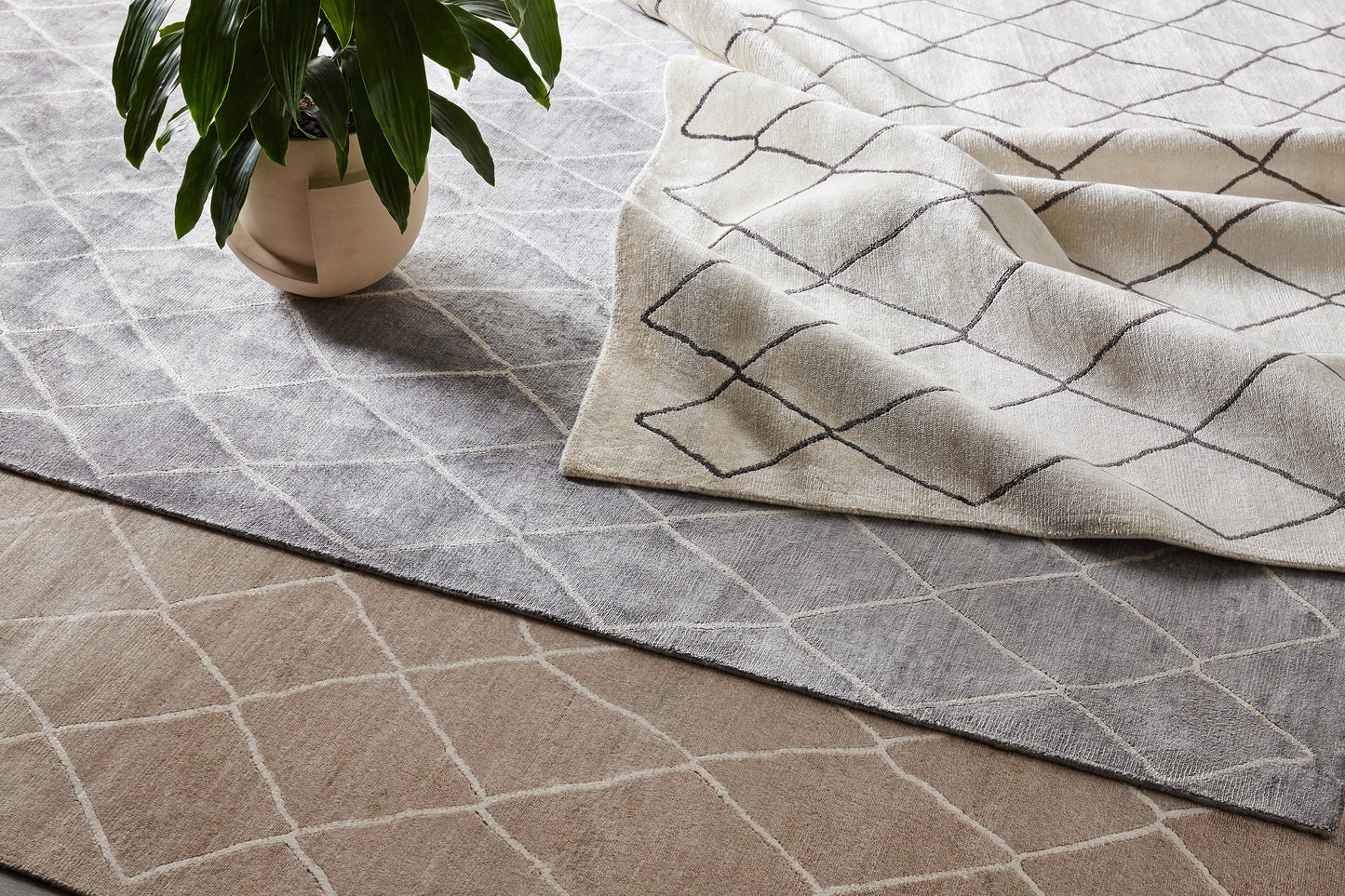 Moroccan, Hand Knotted Area Rug