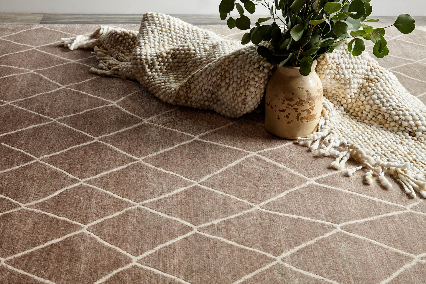 Moroccan, Hand Knotted Area Rug