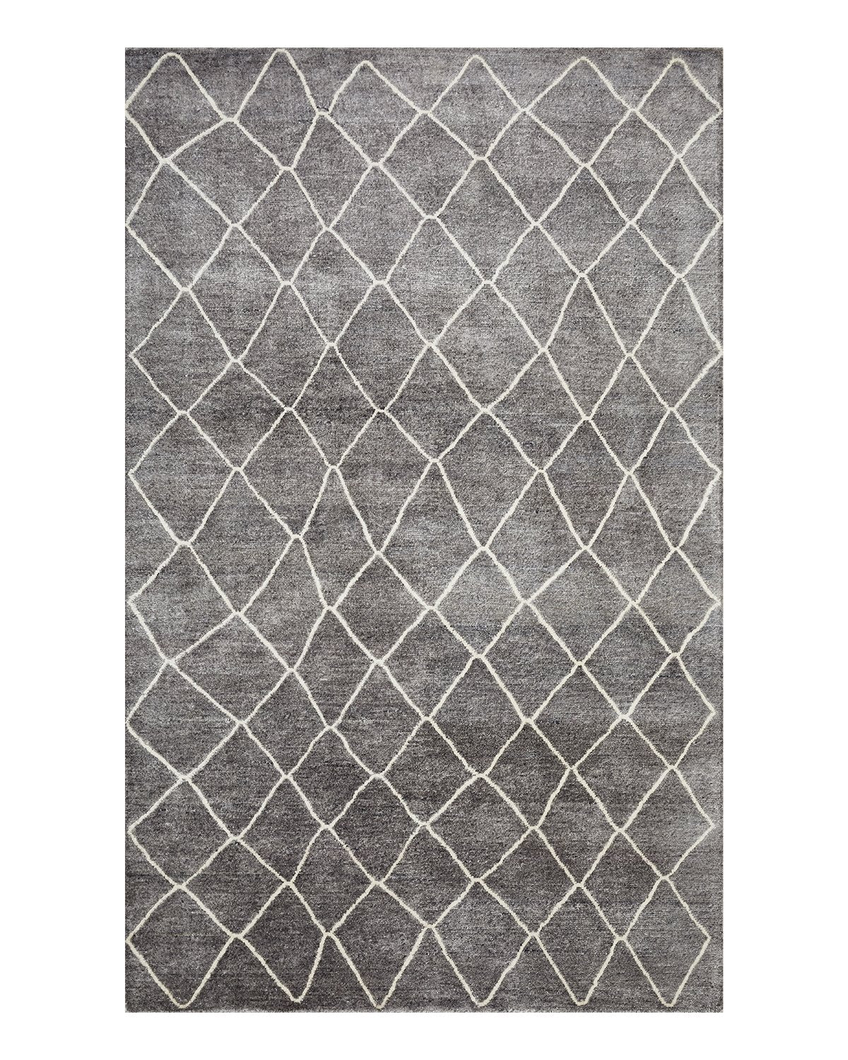 Moroccan, Hand Knotted Area Rug